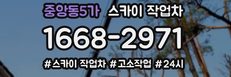 중앙동5가 스카이 작업차