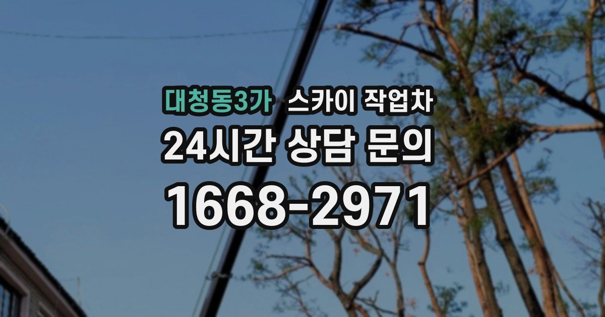 대청동3가 스카이 작업차