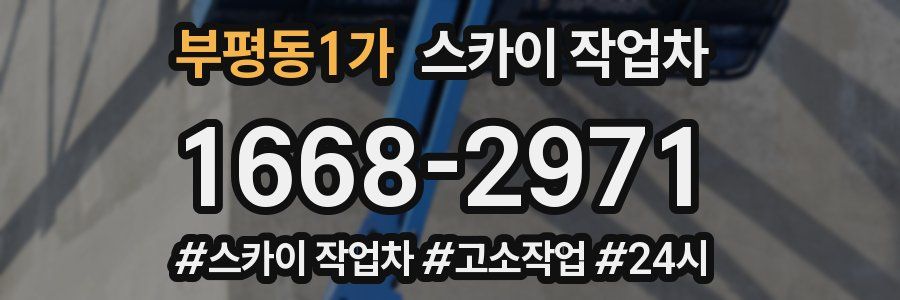 부평동1가 스카이 작업차