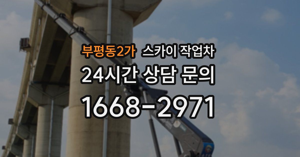 부평동2가 스카이 작업차