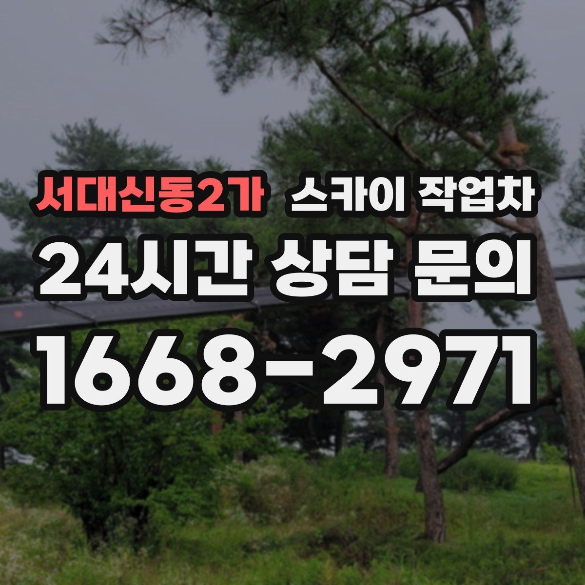 서대신동2가 스카이 작업차 현장 사전 답사가 필요한 경우