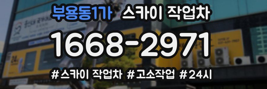 부용동1가 스카이 작업차