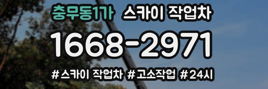 충무동1가 스카이 작업차