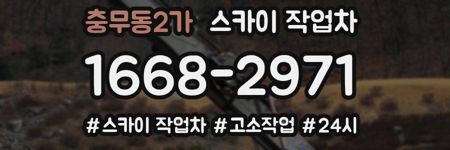 충무동2가 스카이 작업차