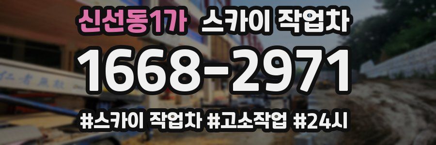 신선동1가 스카이 작업차
