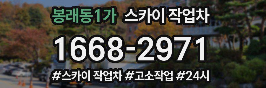 봉래동1가 스카이 작업차