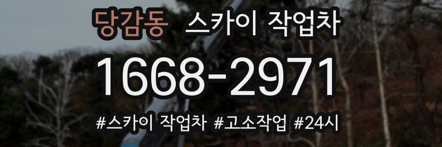 당감동 스카이 작업차