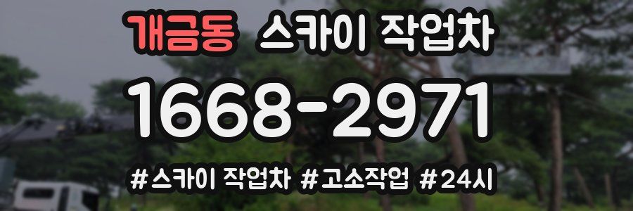 개금동 스카이 작업차