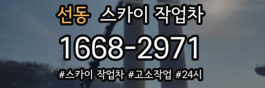 선동 스카이 작업차