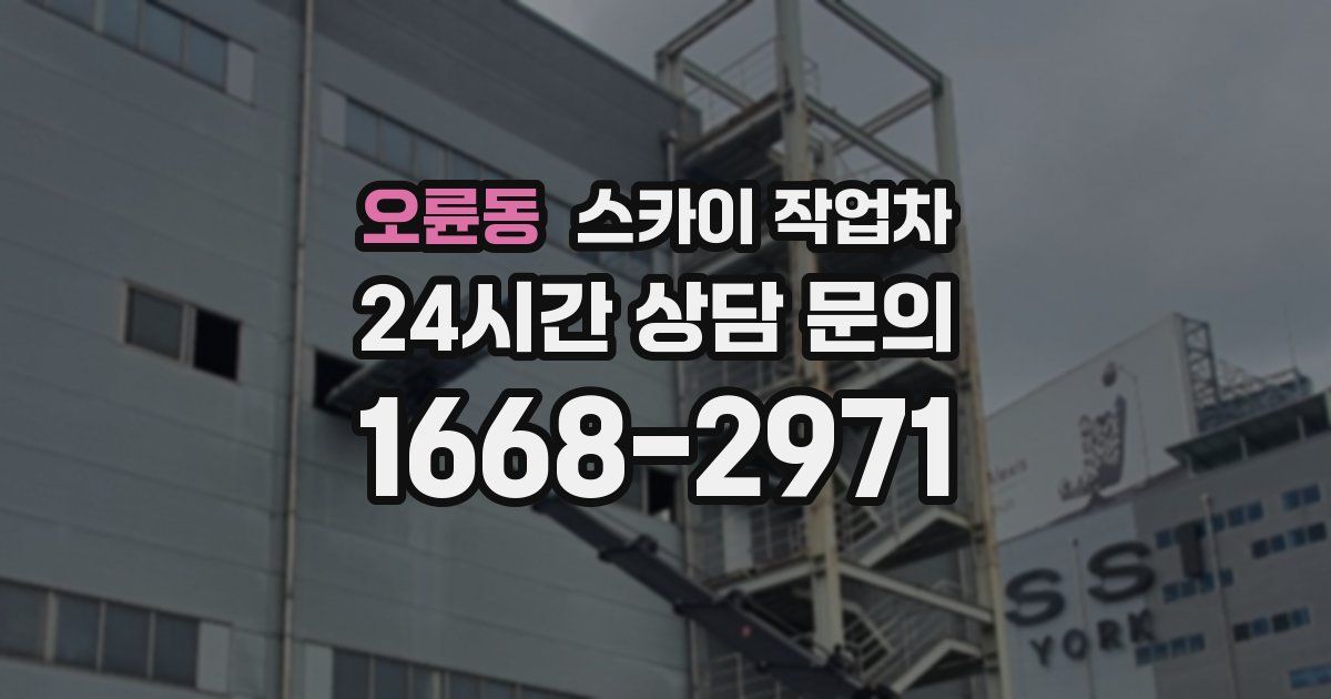 오륜동 스카이 작업차