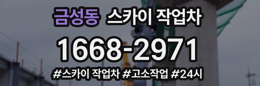금성동 스카이 작업차