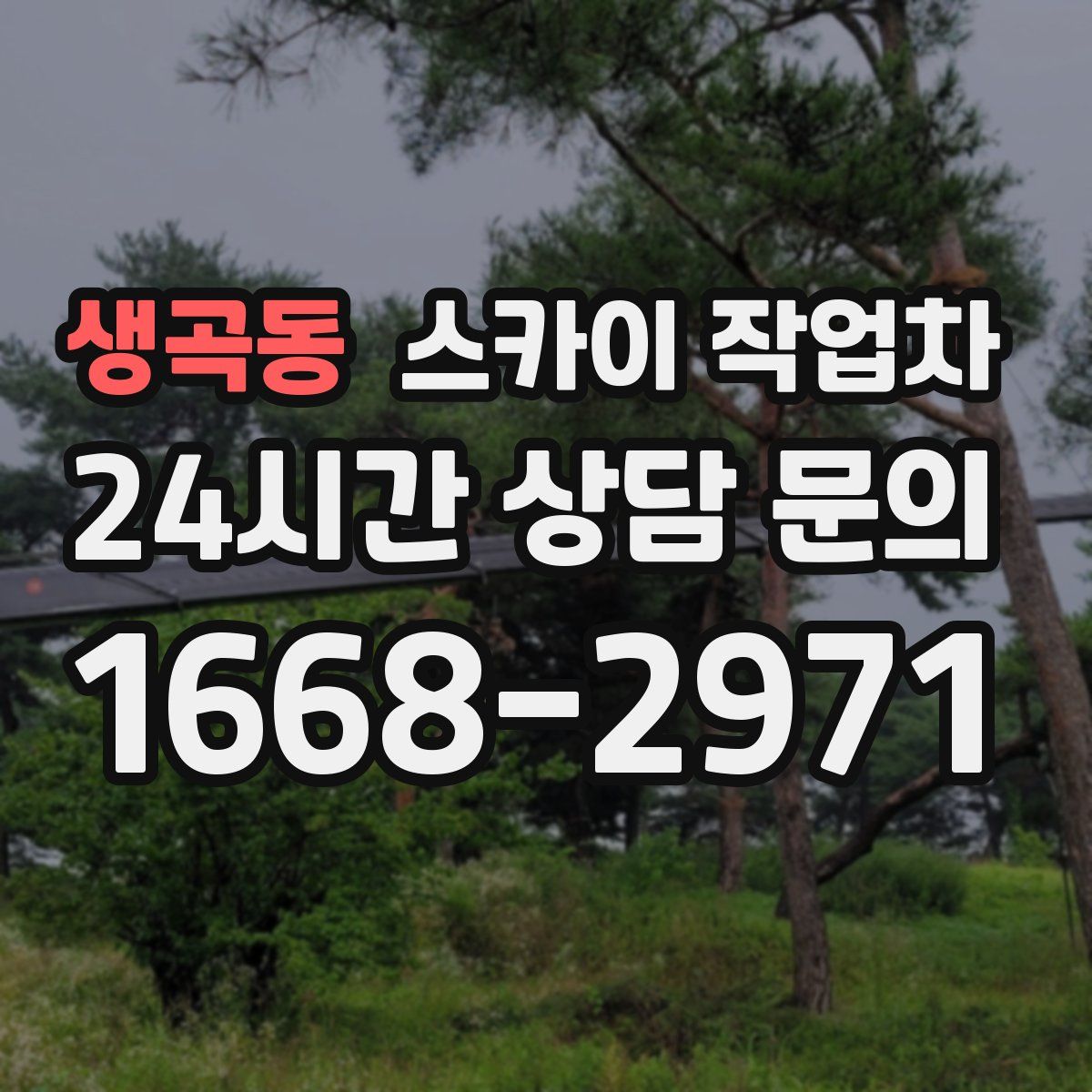 생곡동 스카이 작업차