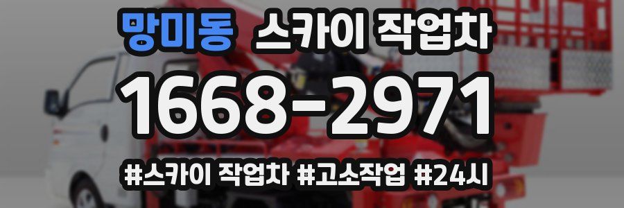 망미동 스카이 작업차