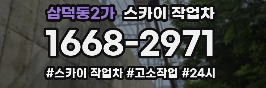 삼덕동2가 스카이 작업차