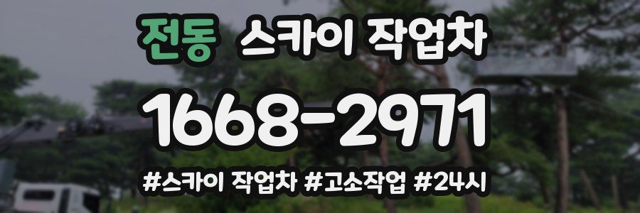 전동 스카이 작업차