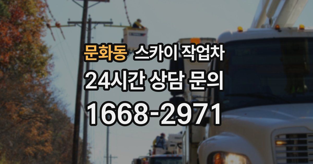 문화동 스카이 작업차