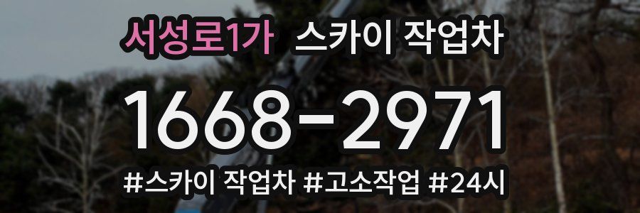 서성로1가 스카이 작업차