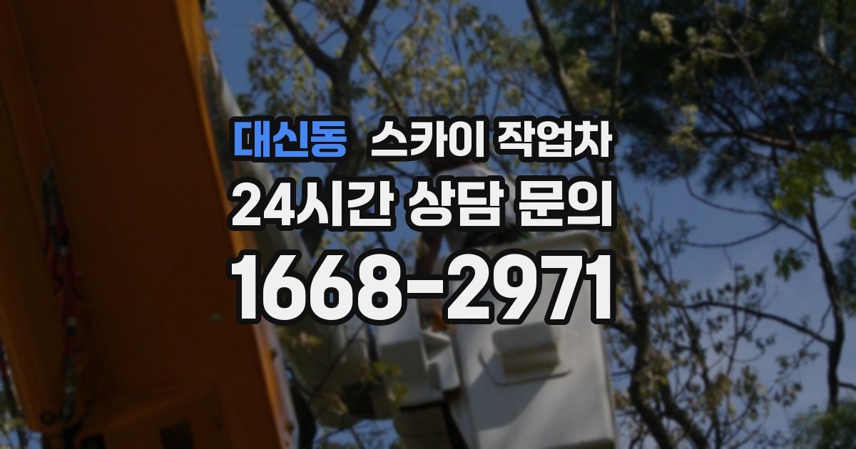 대신동 스카이 작업차