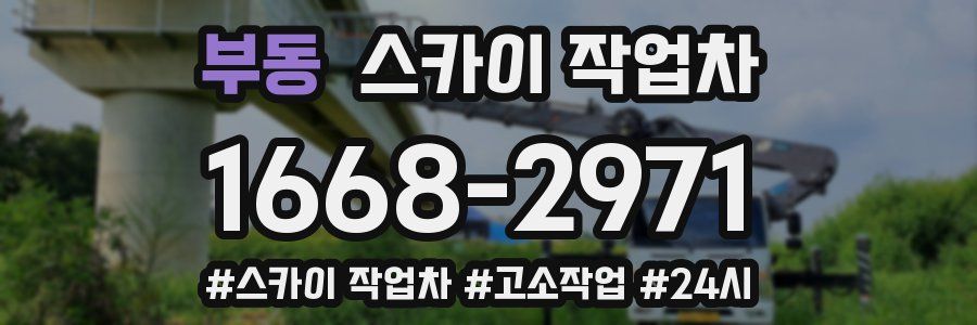 부동 스카이 작업차