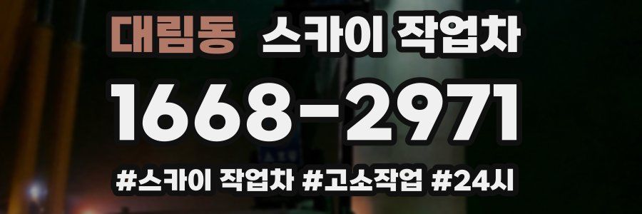 대림동 스카이 작업차