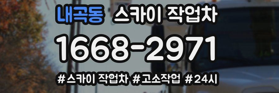 내곡동 스카이 작업차