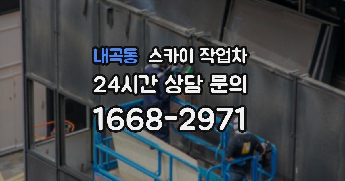 내곡동 스카이 작업차