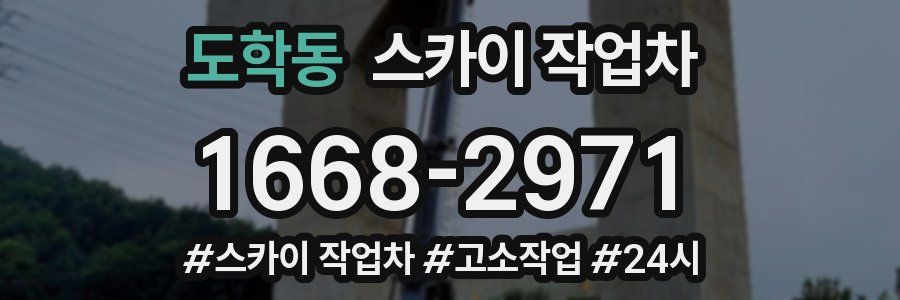 도학동 스카이 작업차