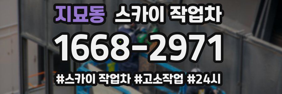 지묘동 스카이 작업차