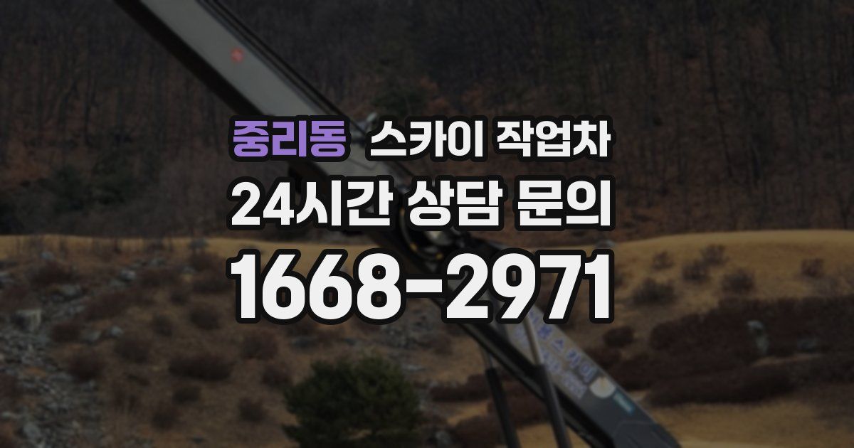 중리동 스카이 작업차