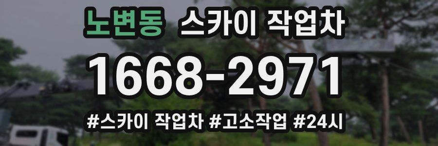 노변동 스카이 작업차