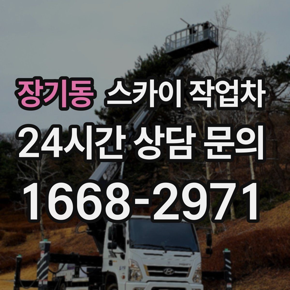 장기동 스카이 작업차 태양광 구조물 볼트 점검 진행
