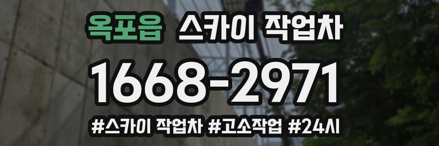 옥포읍 스카이 작업차