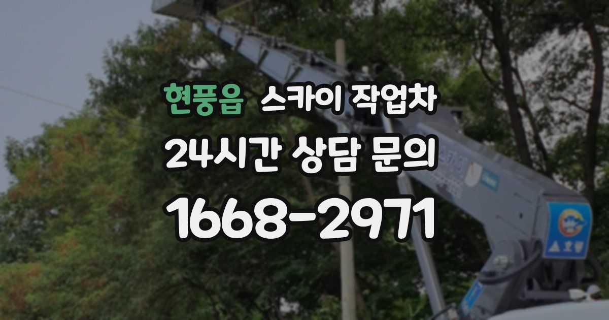 현풍읍 스카이 작업차