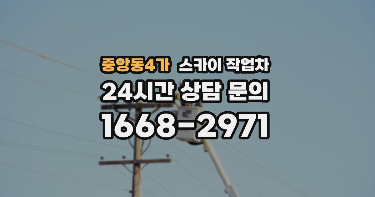 중앙동4가 스카이 작업차