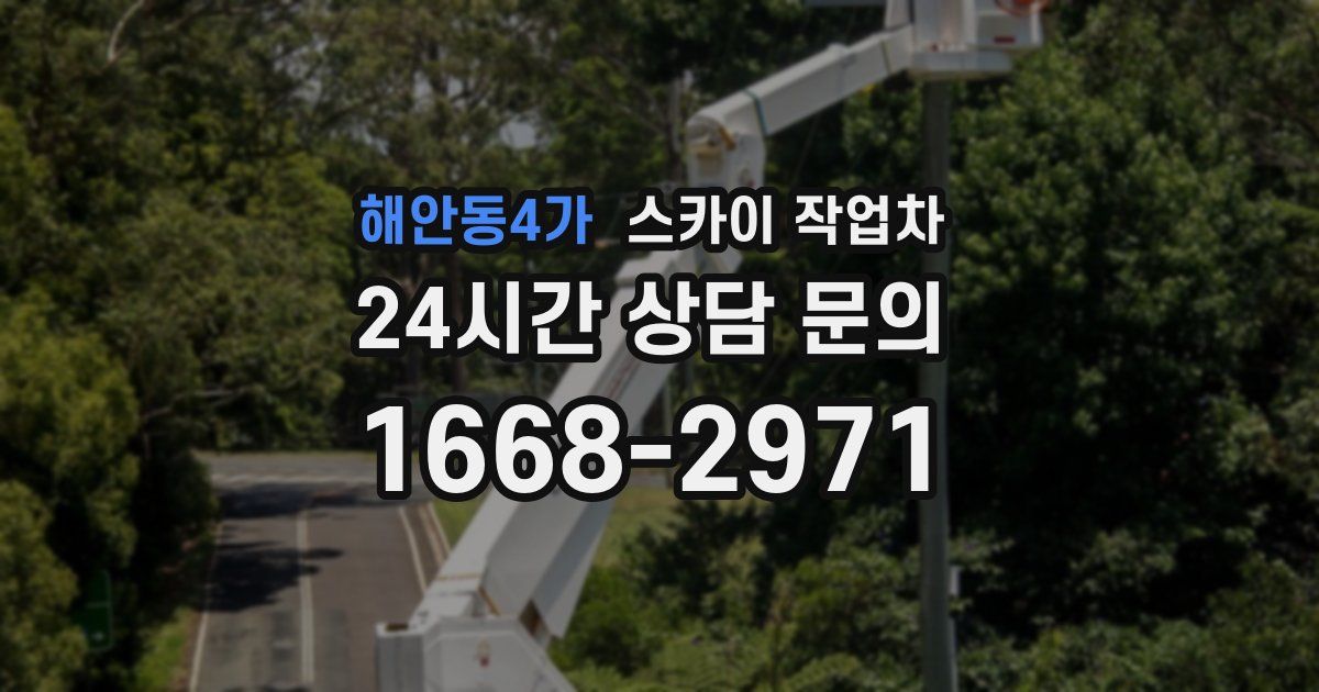 해안동4가 스카이 작업차