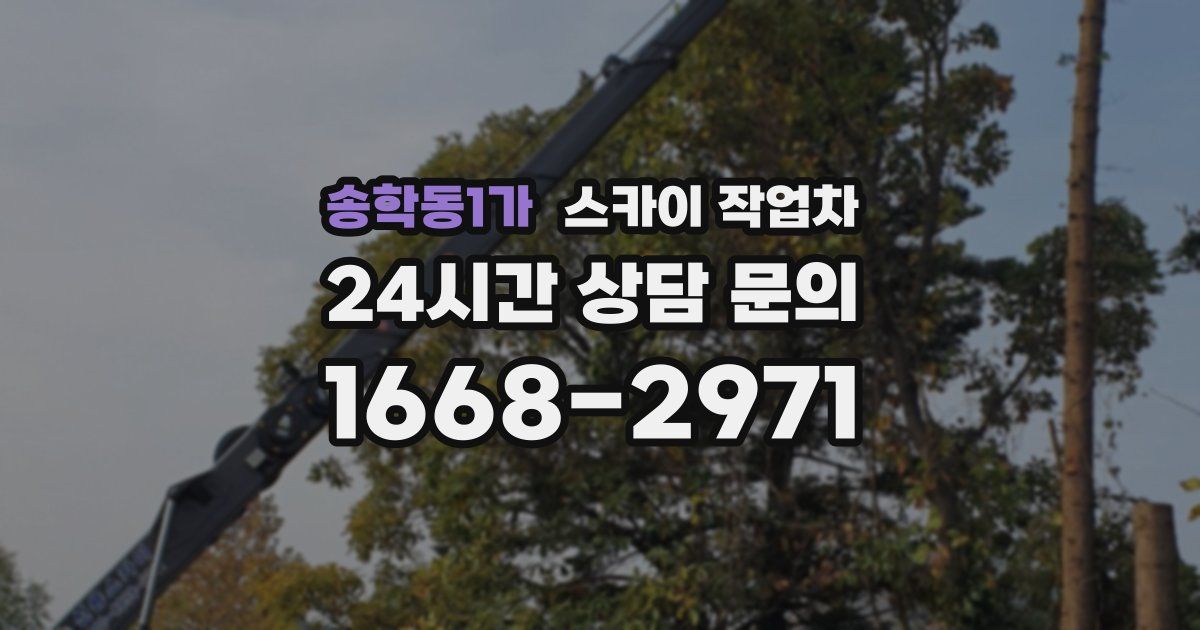 송학동1가 스카이 작업차