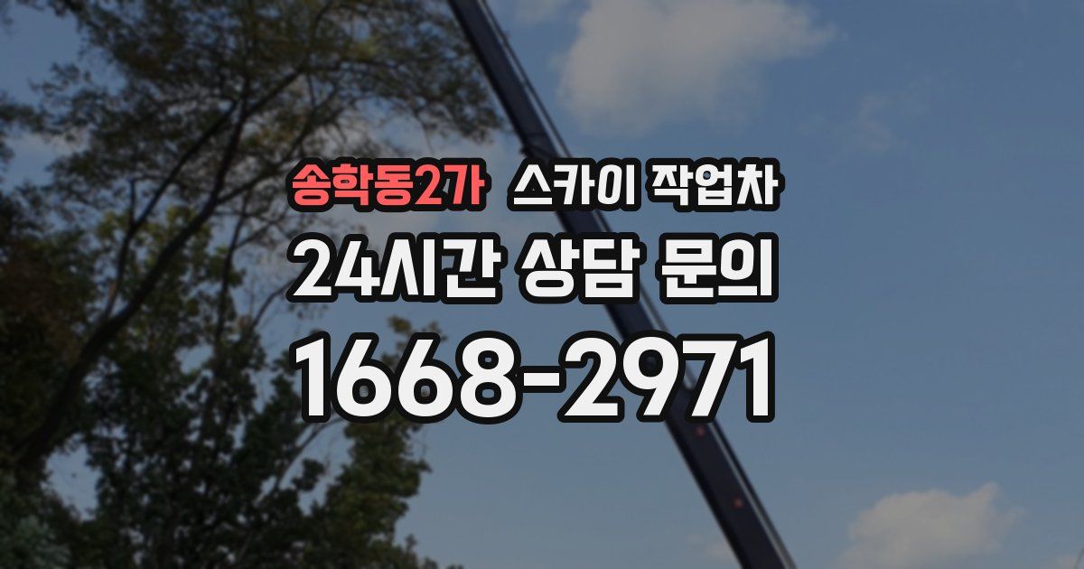 송학동2가 스카이 작업차