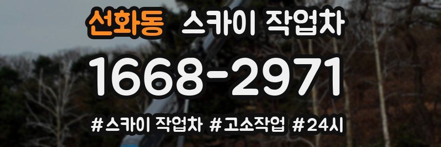 선화동 스카이 작업차