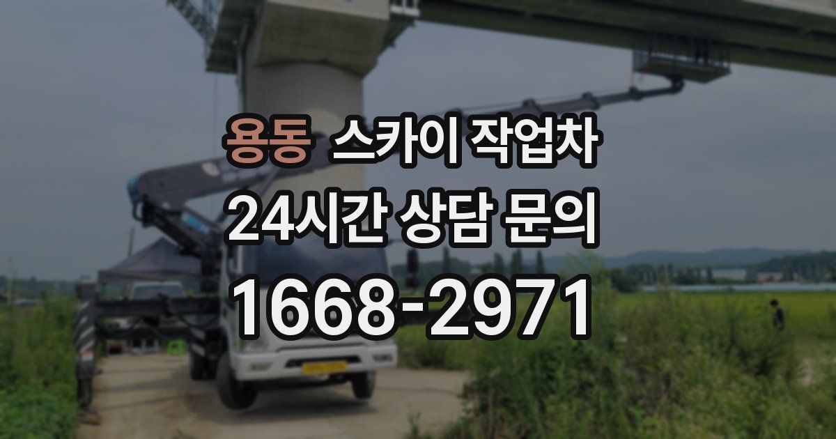 용동 스카이 작업차