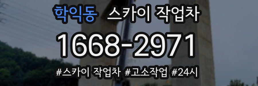 학익동 스카이 작업차