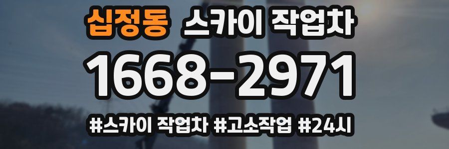 십정동 스카이 작업차