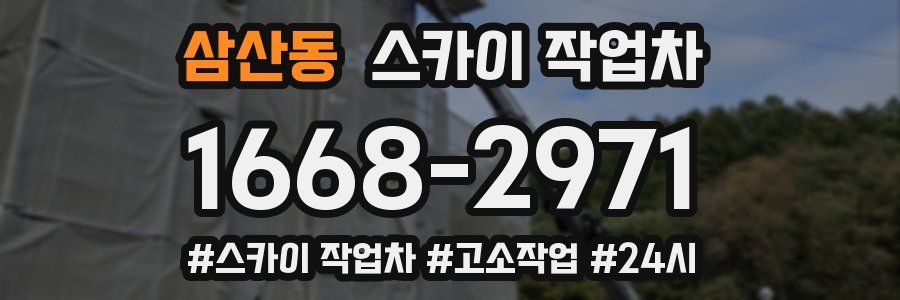 삼산동 스카이 작업차