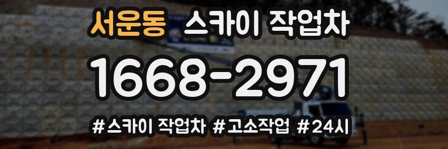 서운동 스카이 작업차