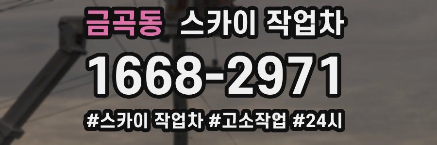 금곡동 스카이 작업차