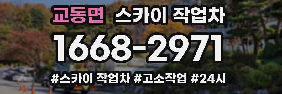 교동면 스카이 작업차