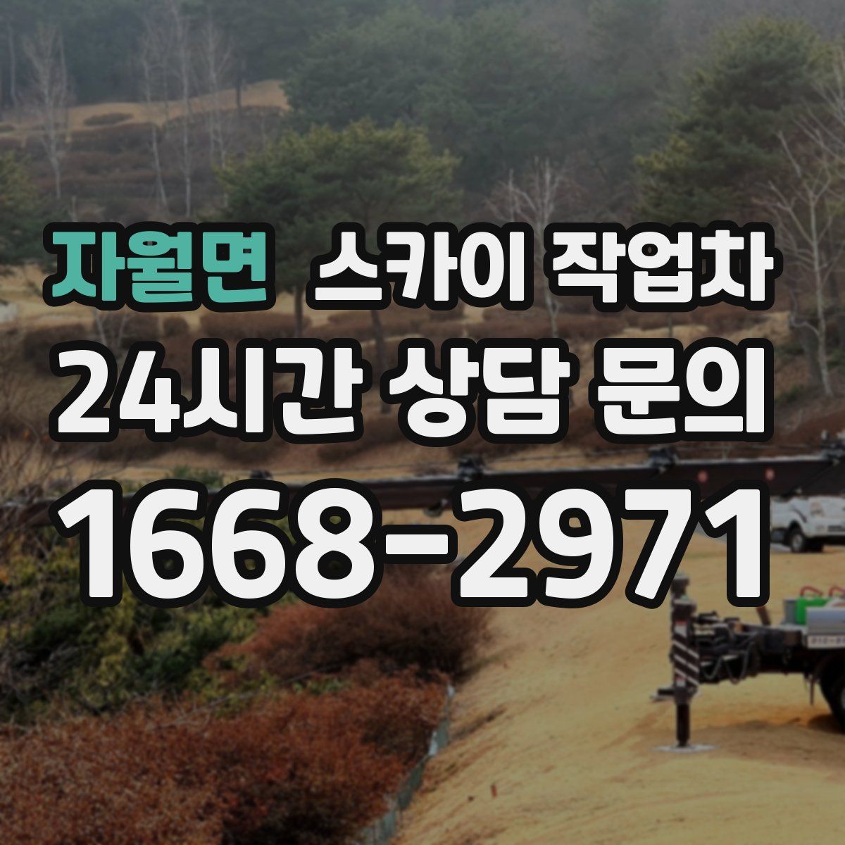 자월면 스카이 작업차