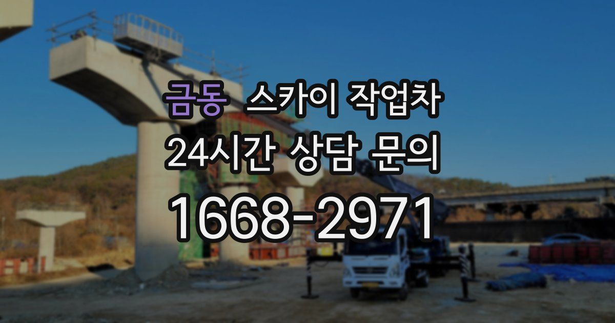 금동 스카이 작업차