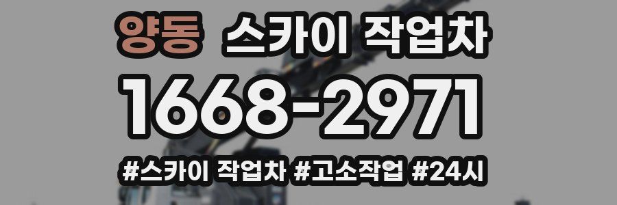 양동 스카이 작업차