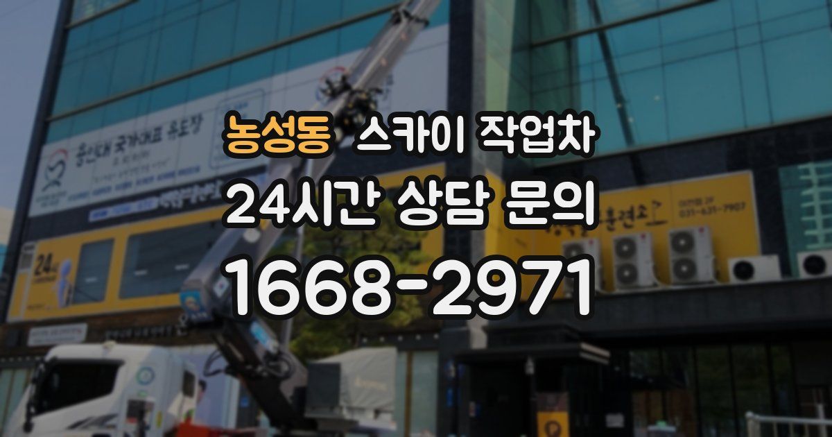 농성동 스카이 작업차