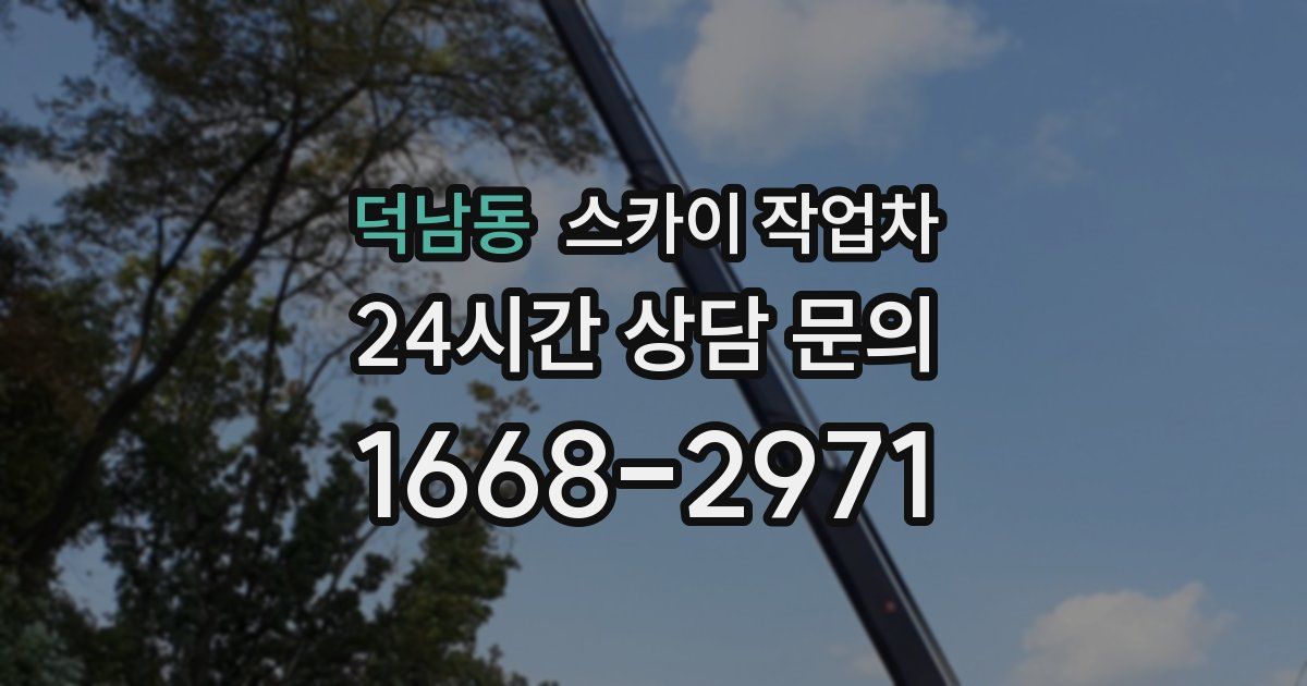 덕남동 스카이 작업차
